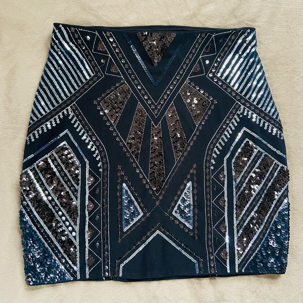 Express Sequin Skirt